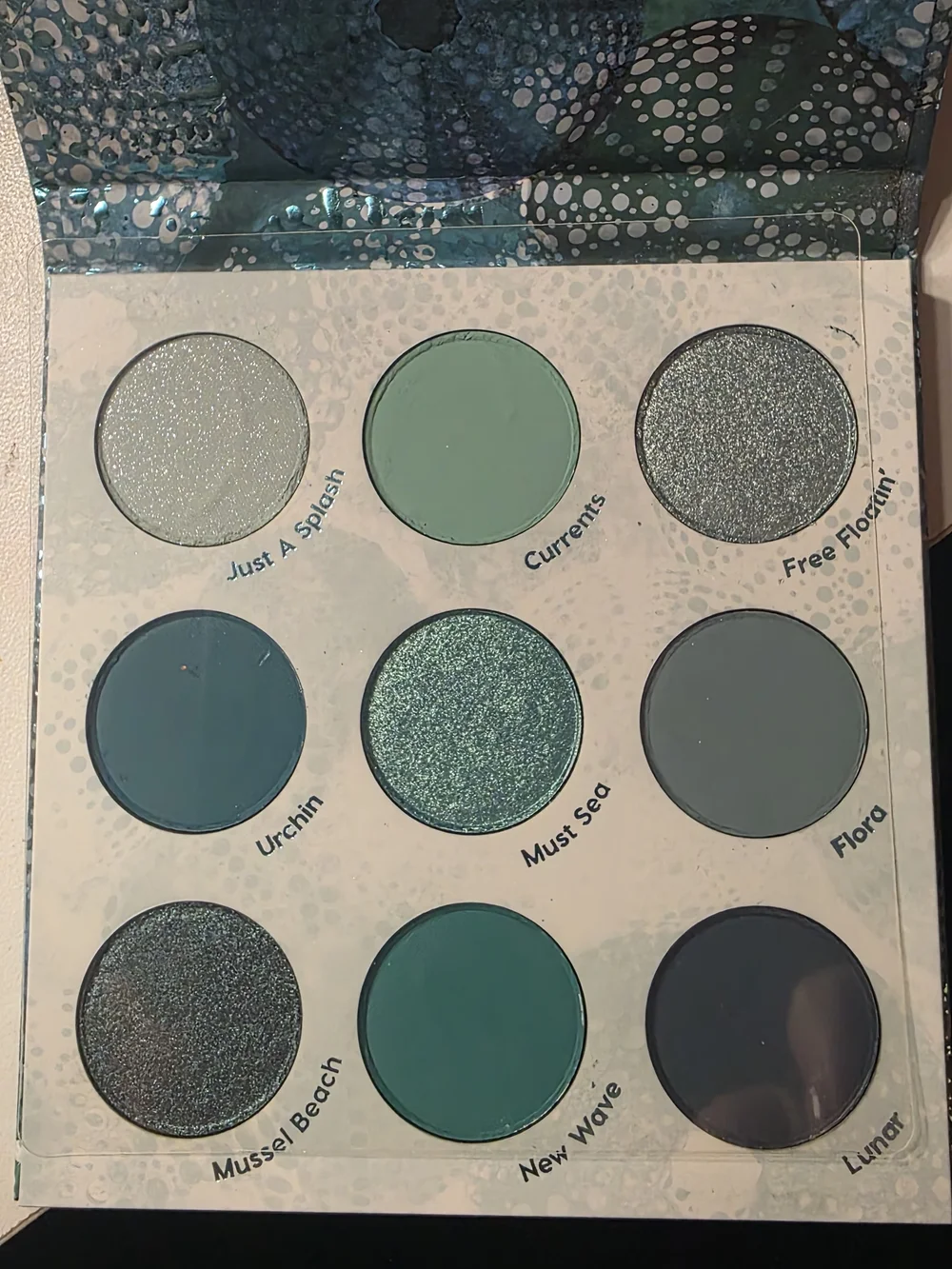 ColourPop high Tide Coastal Teal & Navy Eyeshadow Palette
